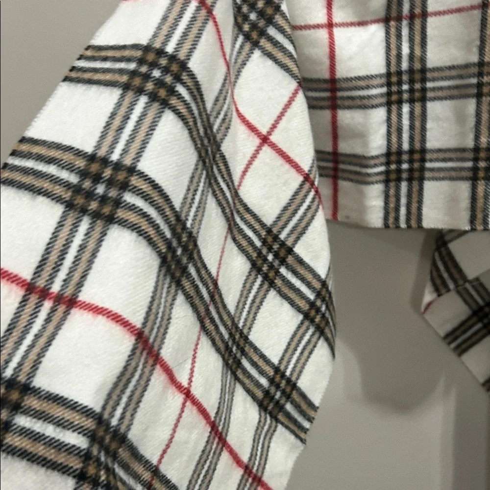 Plaid Fringe Men's Scarf